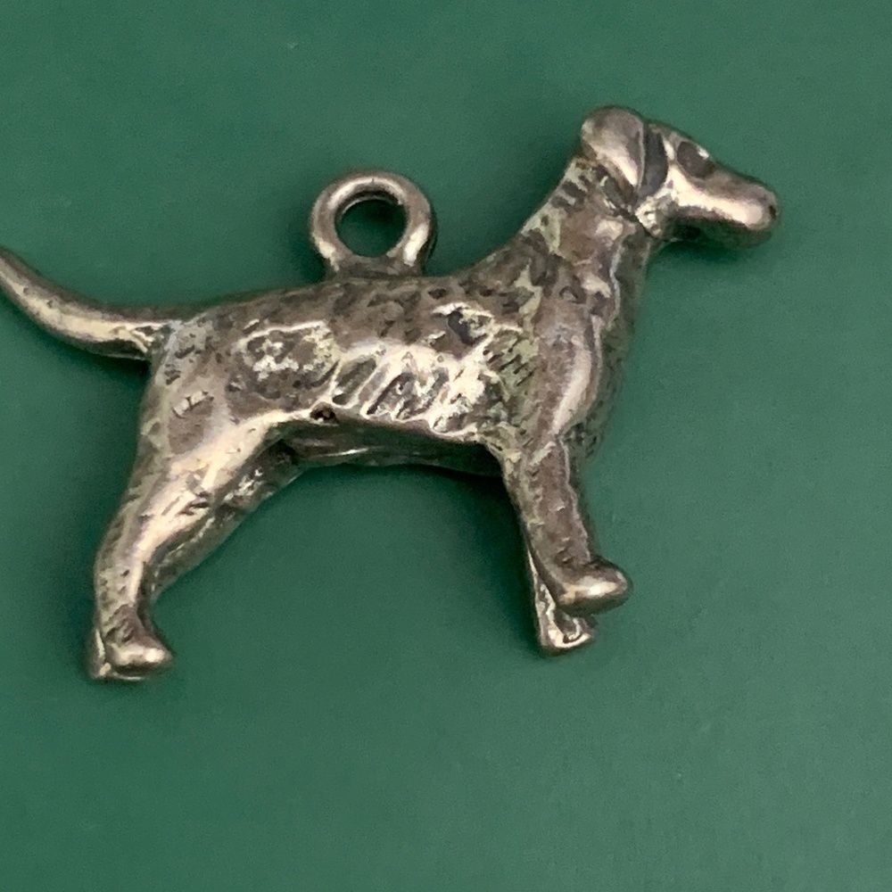.925 Retriever Dog Sterling Silver Jewelry Charm #family pet
